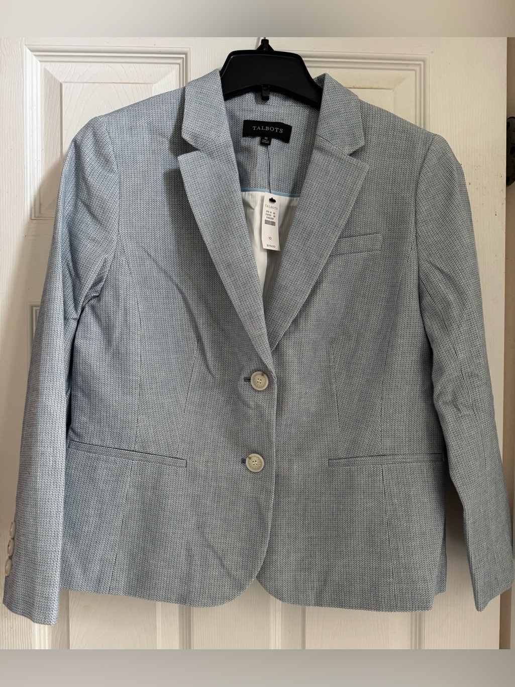Nwt Talbots Light Blue Tailored Women's Blazer